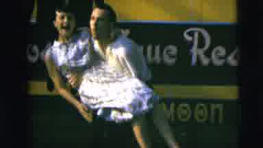 Camden New Jersey (1962): Couple At An Event The Man Picks Up His Female Partner