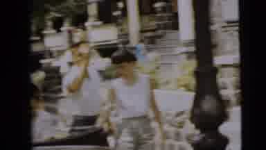 Camden New Jersey (1962): Family On The Sidewalk And In Convertible