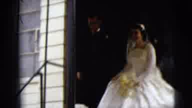 Camden New Jersey (1962): Church Bridal Dress Flower Bouquet Wedding Woman Man