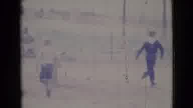Cottonwood Arizona (1964): Kids Running In A Field Playing A Game With Swing Set