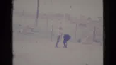 Cottonwood Arizona (1964): Two Boys Hold And Spin Around A Pole Stuck In The
