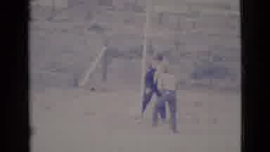 Cottonwood Arizona (1964): The Two Boys Play Tetherball In The Empty Field On A