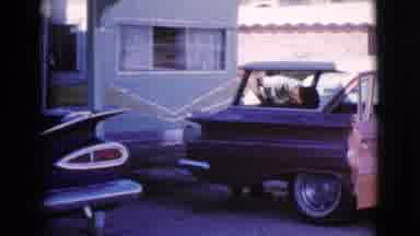 Cottonwood Arizona (1964): Man In Cowboy Hat Parking His Vintage Car In A Car Lot