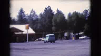 Cottonwood Arizona (1964): Building With Parking Lot That Is Empty On A Sunny Day