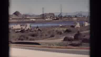 New Mexico-1964: Hills And Lake Landscape