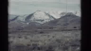 New Mexico (1964): Ridge Of Mountains Framed By The Horizon A Herd Of Unknown