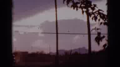 Tuscon Arizona-1965: Scenic Mountains In The Distance Filmed From A Car