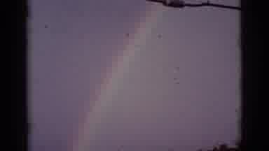 Tuscon Arizona (1965): A Rainbow Formation In Sky Touching The Ground And Sky