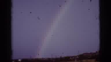 Tuscon Arizona (1965): Rural Area With Rainbow In The Background Bringing A