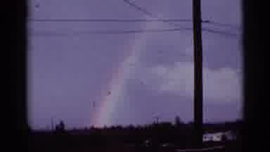 Tuscon Arizona (1965): Looking At A Rainbow Outdoors In Middle Of The Day With