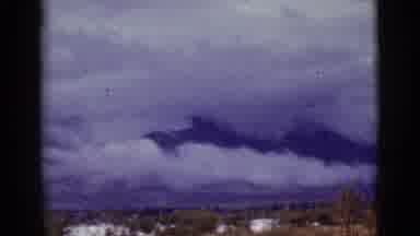 Tuscon Arizona (1965): Horizon Open Land Sky Clouds View Mountains Trailers Storm