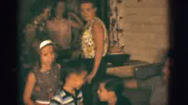Clarkdale Arizona (1966): Group Of People Of All Ages Walking Around A Room In A