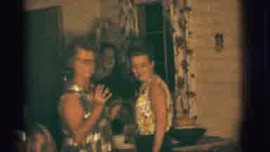 Clarkdale Arizona (1966): Three Ladies In A Kitchen And Two Little Girls About To