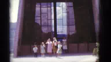 Clarkdale Arizona (1966): A Group Of Women And Children Stand In Front Of A