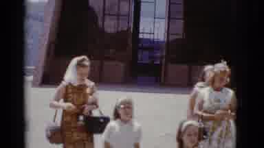 Clarkdale Arizona (1966): Mom And Dad With Multiple Children Overlooking