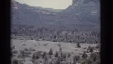 Clarkdale Arizona (1966): Camera Panning Over A Valley With Mountains Across From