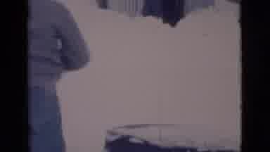 Clarkdale Arizona (1966): Two Men Shoveling Snow And Moving Branches