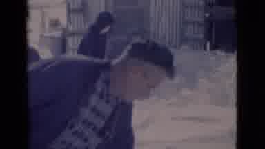 Clarkdale Arizona (1966): Snow All Around The House And A Man Carrying One Tree
