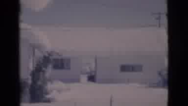 Clarkdale Arizona (1966): Thick Snow On The Houses And Floor In A Gloomy Day