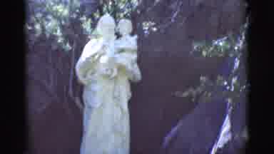 Clarkdale Arizona (1966): Statue On An Old Place In A Forest Ruins From An Old