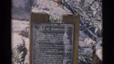 Clarkdale Arizona (1966): Act Of Contrition Prayer God Scripture Sign Post Winter