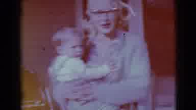 Clarksdale Arizona (1968): A Woman Holding A Children Outside In The Country On A