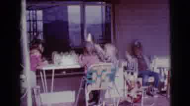 Clarksdale Arizona (1968): Children's Outside Birthday Party With Children Playing