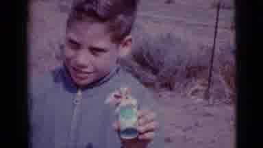 Clarksdale Arizona (1968): Little Boy Found Mice In Yard Then Posed For Camera