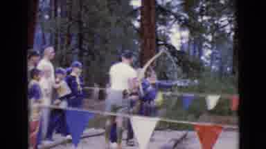 Clarksdale Arizona (1968): Boy Scouts And Troop Leaders Shoot Bow And Arrows In