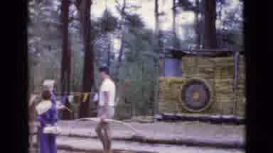 Clarksdale Arizona (1968): Young Boy Scouts Learning Archery Using Longbows And