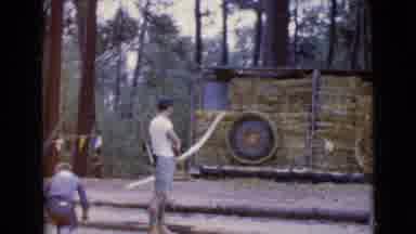 Clarksdale Arizona (1968): Archery Competition Man Shooting At A Target In The