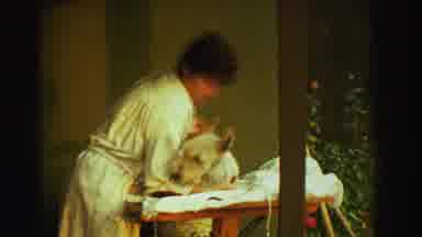 Reno Nevada (1969): A Lady Taking Care Of A Sick Dog Pampering Him