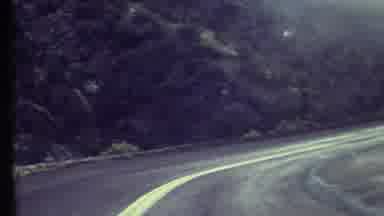Grand Canyon Arizona (1972): Dashboard Camera Footage Of A Car On A Winding Road
