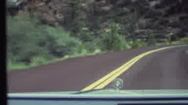 Grand Canyon Arizona (1972): Driving Down A Mountain With Rocky Hills And Scenery