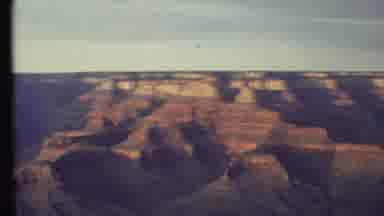 Grand Canyon Arizona (1972): The Red Mountain Horizon In Day Break Quiet Noise
