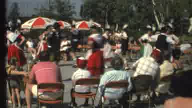 Grand Canyon Arizona (1972): Crowd Watches Couples Performing German Circular