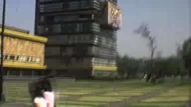 Mexico City (1973): Walking Through A Very Well Kept Lawn In China Many People