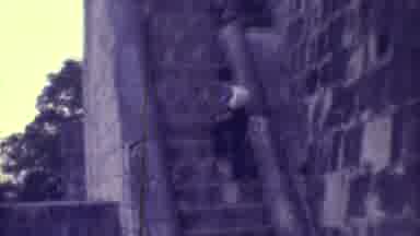 Yucatan Mexico (1973): Two Women Walking Next To Castle And Woman Climbing Up