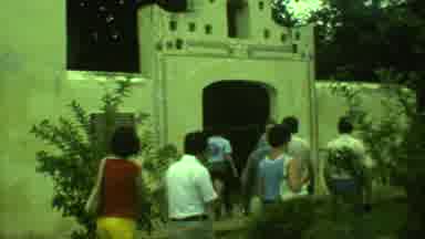 Yucatan Mexico (1973): People Are Walking To A Church And Then Goes Around To The