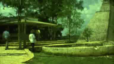 Yucatan Mexico (1973): Countryside With Trees Foliage Footpath And People