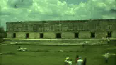 Yucatan Mexico (1973): An Old Series Of Houses And People Visiting The Place With