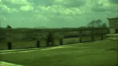 Yucatan Mexico (1973): Visitors Moving Around An Old Historical Place With A Large
