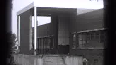 Cleveland Ohio USA (1939): People Standing By A Building