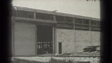 Cleveland Ohio USA (1939): Very Old And Long Industrial Building That Looks