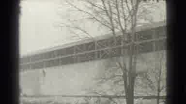 CLEVELAND OHIO USA-1939: Black And White Video With A Large Building And A Tree