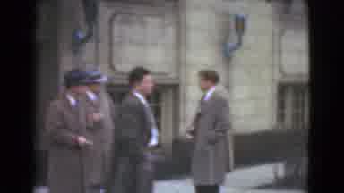 Cleveland Ohio USA (1939): Men Outside Building