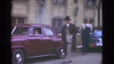 Cleveland Ohio USA (1939): Men Standing Beside Old Fashioned Cars