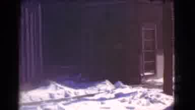 Cleveland Ohio USA (1939): Snow Shot Of And Old Storefront Covered In Morning Snow