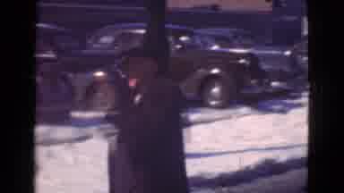 Cleveland Ohio USA (1939): Man Leaving To Get In To His Car