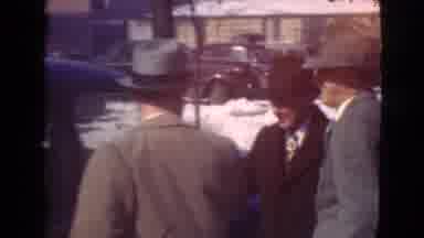 Cleveland Ohio USA (1939): Three Well-Dressed Men Wearing Suits And Fedoras Car